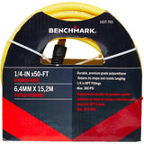 1/4" x 50' x 1/4" Male National Pipe Thread Hybrid Air Hose