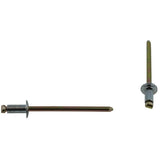 15 Pack 1/8" Long Steel Rivets