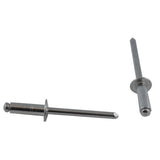 15 Pack 3/16" Long Aluminum Rivets