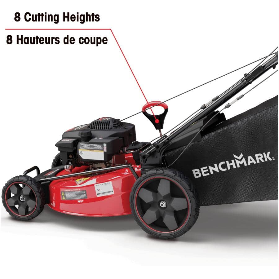 173cc Self-Propelled 3-In-1 Gas Lawn Mower - with Adjustable Speed & Rear Wheel Drive, 22"