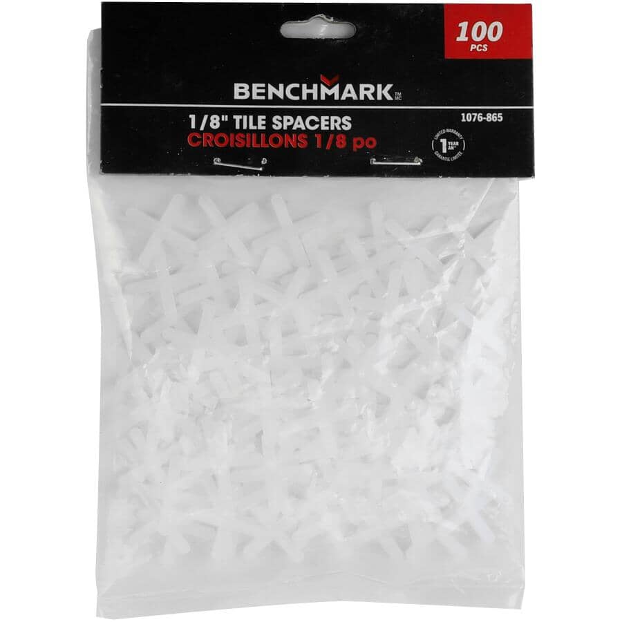1/8" Cross Tile Spacers - 100 Pack