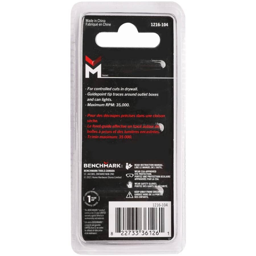 1/8" Guidepoint Drywall Bits - 8 Pack