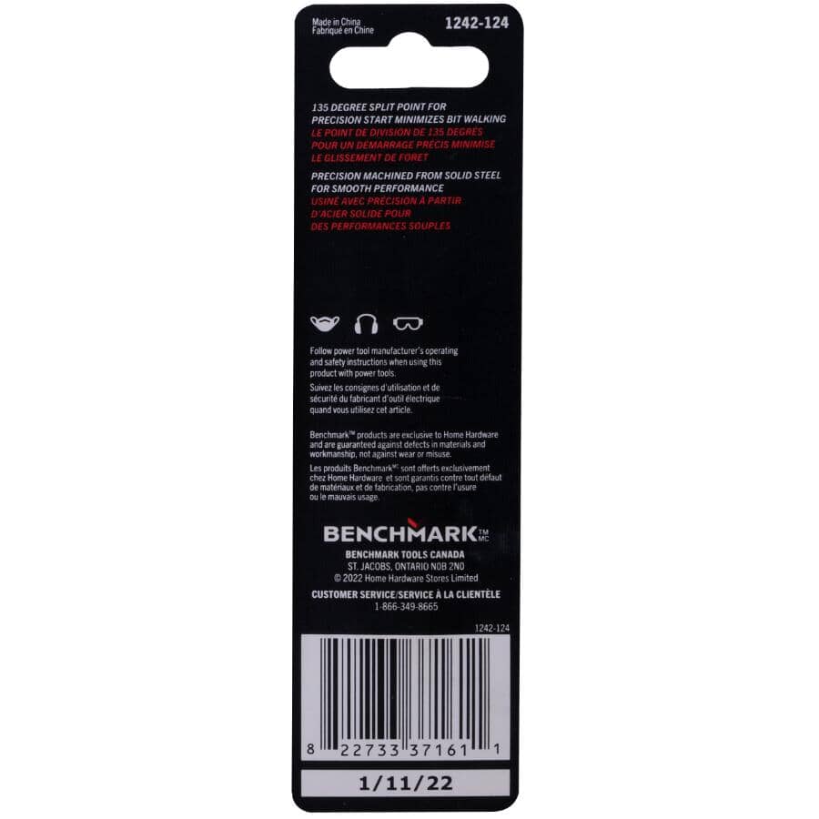 1/8" High Speed Steel Drill Bits - Silver, 2 Pack