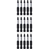 2" #2 Square Power Bits - 15 Pack