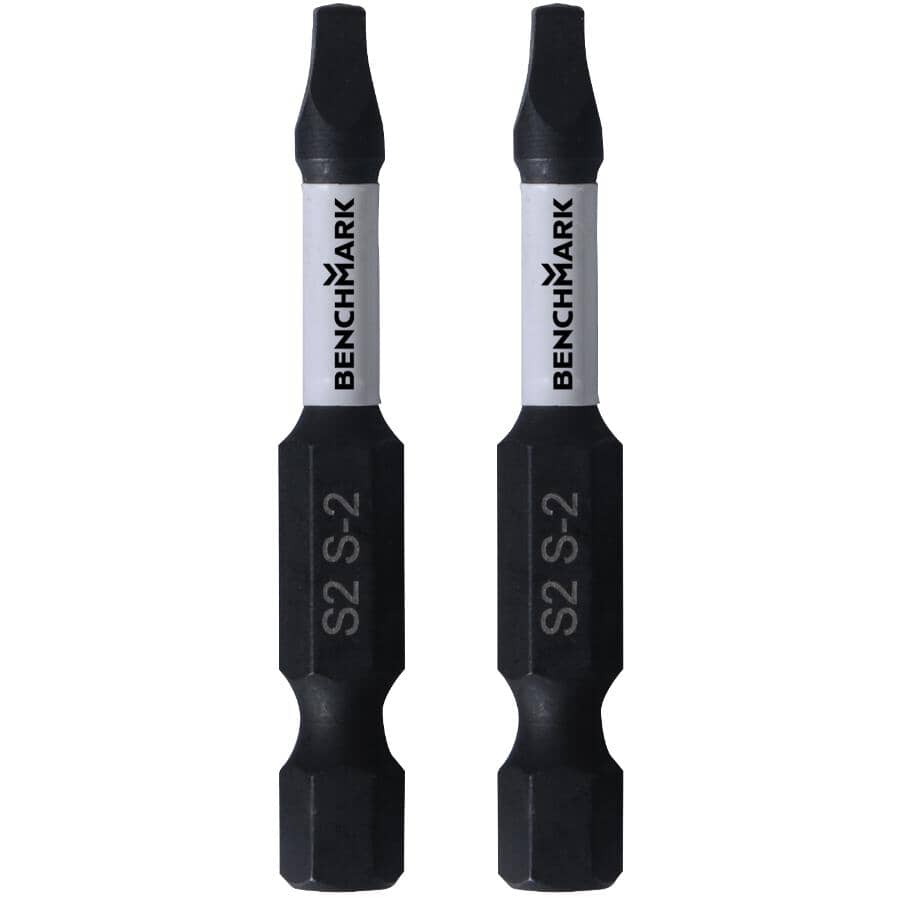 2" #2 Square Power Bits - 2 Pack