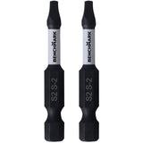 2" #2 Square Power Bits - 2 Pack