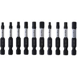 2" Hex Power Bits - 10 Pack, Assorted Sizes