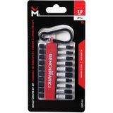 2" Hex Power Bits - 10 Pack, Assorted Sizes