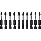2" Phillips & Square Impact Driver Bit Set - 10 Piece, Assorted Sizes