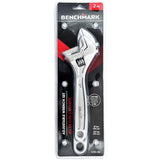 2 Piece 8" and 10" Chrome Vanadium Adjustable Wrench Set