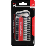 2" Square Power Bits - 10 Pack, Assorted Sizes