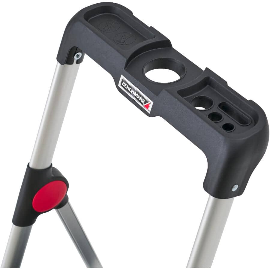 2 Step Aluminum Step Ladder, with High Handrail