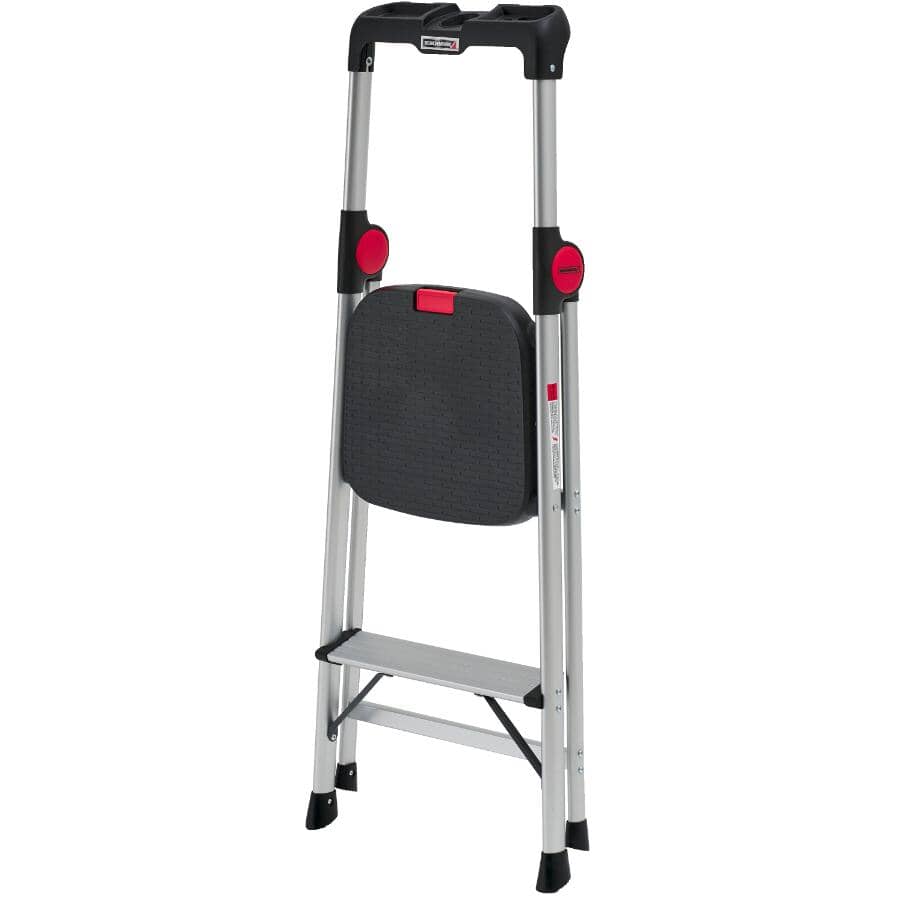 2 Step Aluminum Step Ladder, with High Handrail