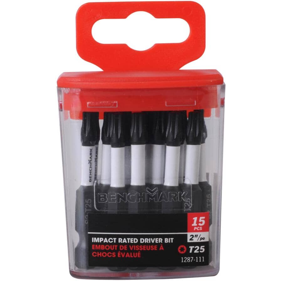 2" T25 Torx Power Bits - 15 Pack