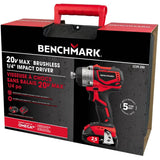 20V Max Brushless 1/4" Lithium-ion Cordless Impact Driver Kit - with Battery, Charger & Tool Case