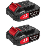 20V Max Lithium-ion Cordless Hammer Drill & Impact Driver Combo Kit - with 2 Batteries, Charger & Tool Bag