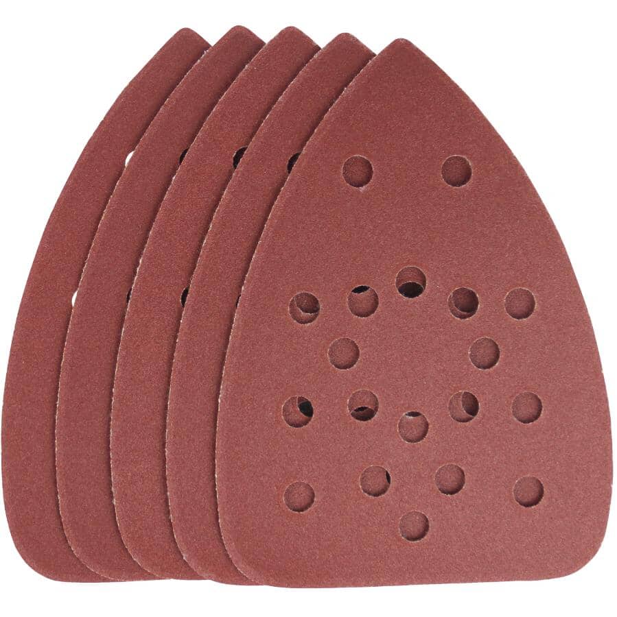 220 Grit Finish & Detail Sandpaper - Aluminum Oxide, 5 Pack