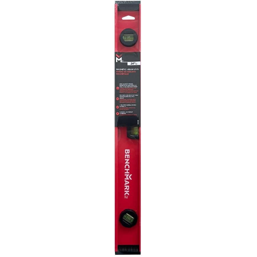 24" Magnetic I Beam Level