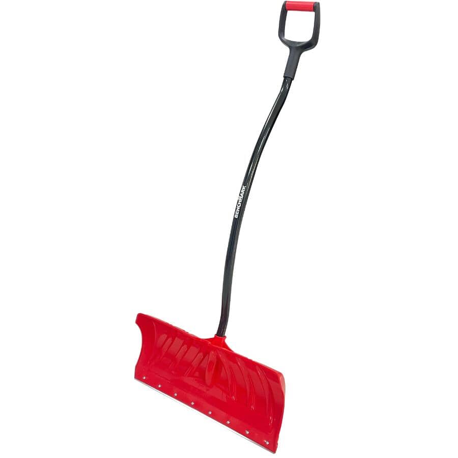 24" Poly Blade Snow Pusher with Ergonomic Handle