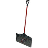 24" Poly Blade Snow Shovel - with Fiberglass D-Grip Handle