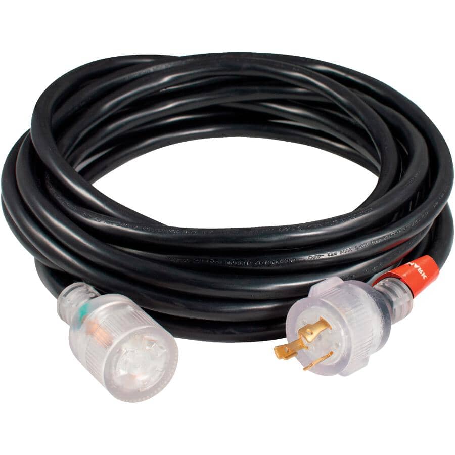 25' 10/3 30 Amp Generator Extension Cord