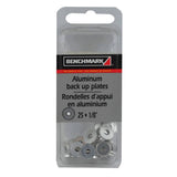 25 Pack 1/8" Aluminum Back-Up Plates