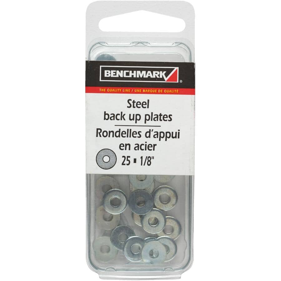 25 Pack 1/8" Steel Back-Up Plates
