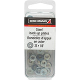 25 Pack 1/8" Steel Back-Up Plates