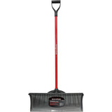 26" Poly Blade Snow Shovel - with Fiberglass D-Grip Handle