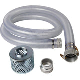 3" 12' Intake Hose Kit with Quick Connect Couplers