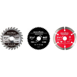 3-3/8" Circular Saw Blade Set - 3 Pack