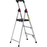 3 Step Aluminum Step Ladder, with High Handrail