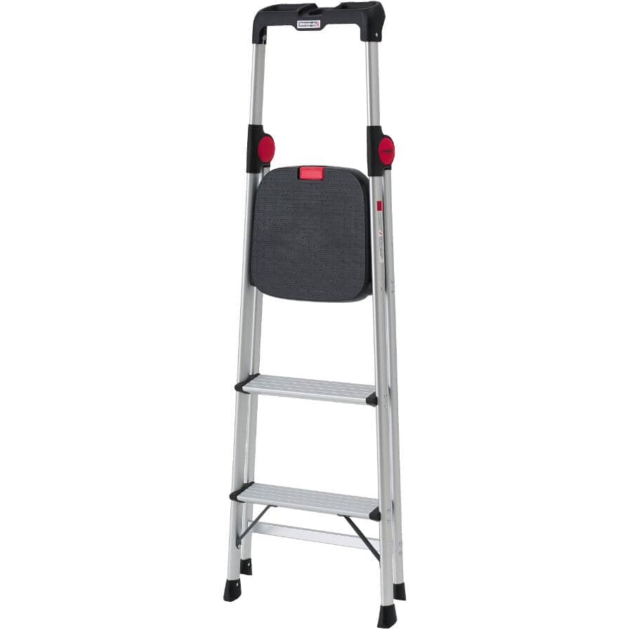 3 Step Aluminum Step Ladder, with High Handrail