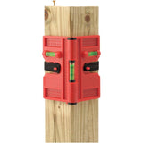 3 Vials Magnetic Adjustable Angles Post Level