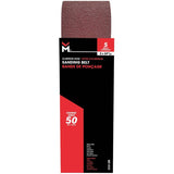 3" x 24" 50 Grit Aluminum Oxide Belts - 5 Pack