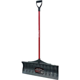 30" Poly Blade Snow Shovel - with Fiberglass D-Grip Handle