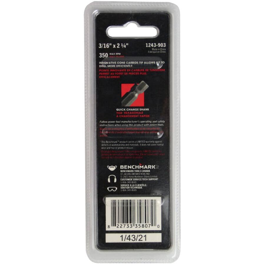 3/16" Glass & Tile Drill Bit