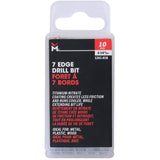 3/16" Titanium Drill Bit - 7 Edge, 10 Pack