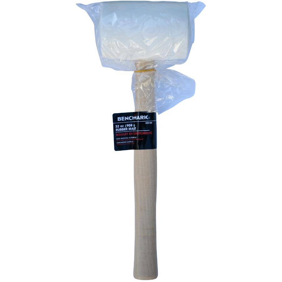 32 oz White Rubber Mallet