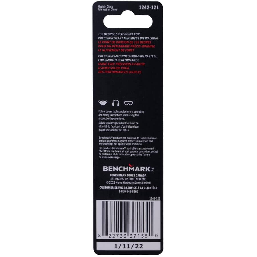 3/32" High Speed Steel Drill Bits - Silver, 2 Pack