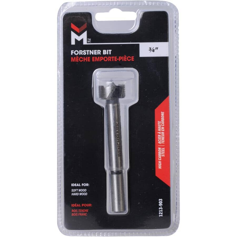 3/4" High Carbon Steel Forstner Bit