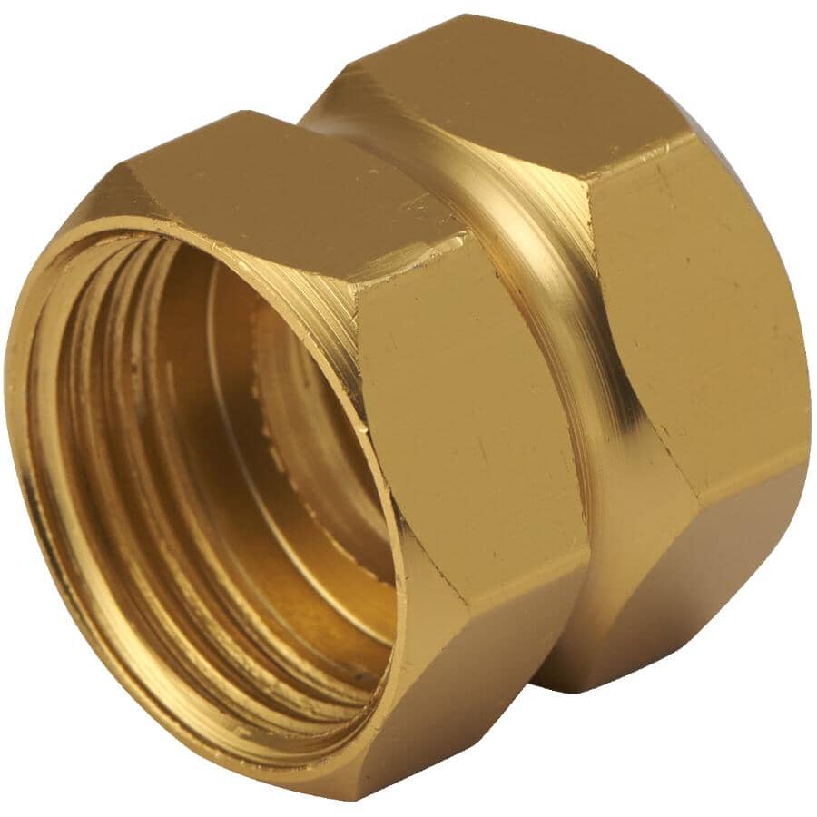 3/4" Hose Female x 3/4" IPS Female Aluminum Hose Connector
