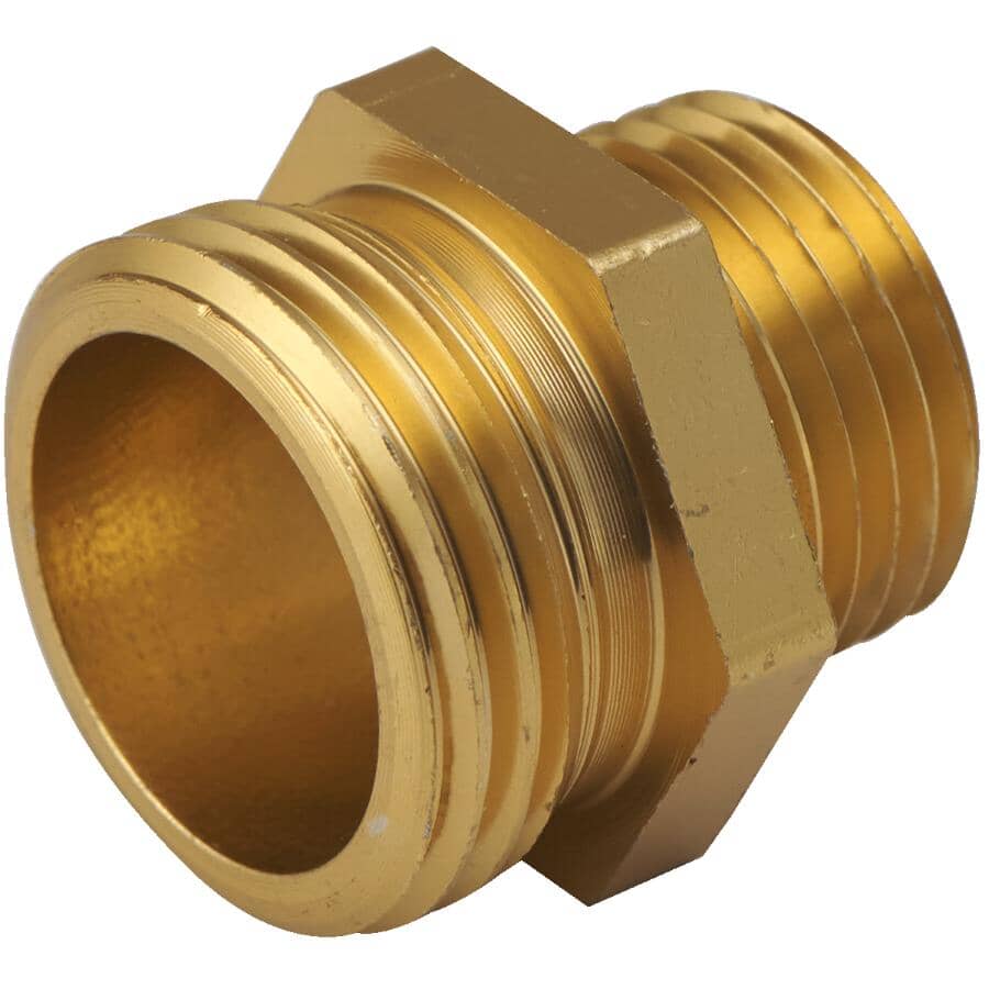 3/4" Hose Male x 1/2" IPS Male Aluminum Hose Connector
