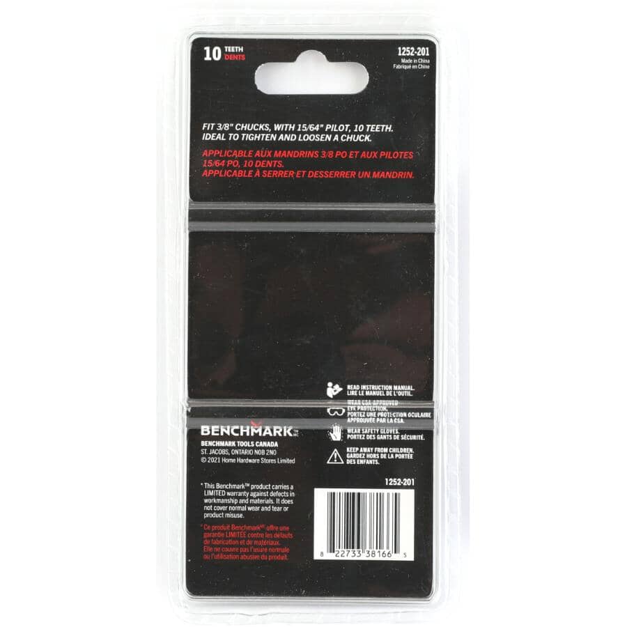 3/8" Chuck Key - with 15/64" Pilot