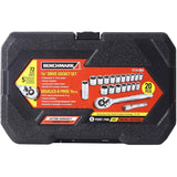 3/8" Drive SAE/Metric Socket Wrench - 20 Piece Set
