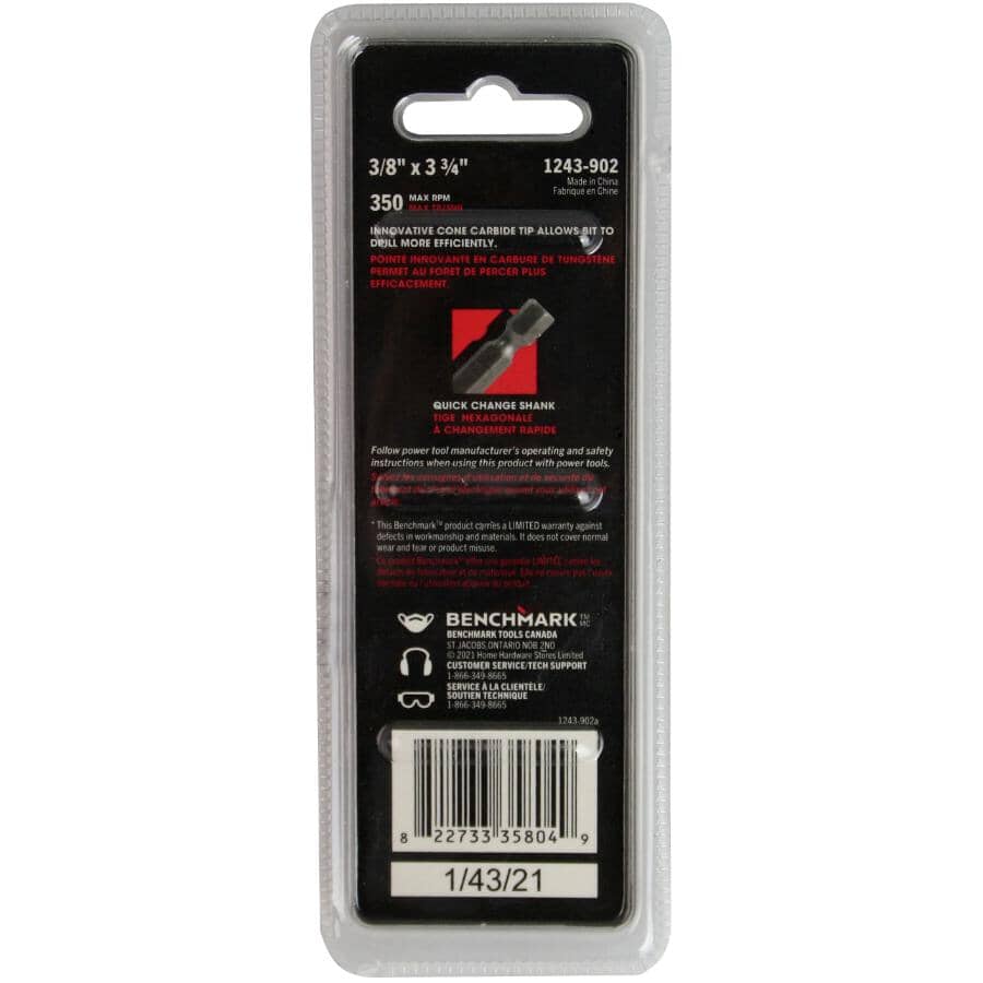 3/8" Glass & Tile Drill Bit