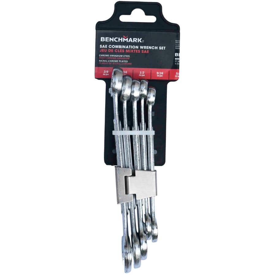 3/8" to 5/8" SAE Combination Wrench Set - 5 Piece