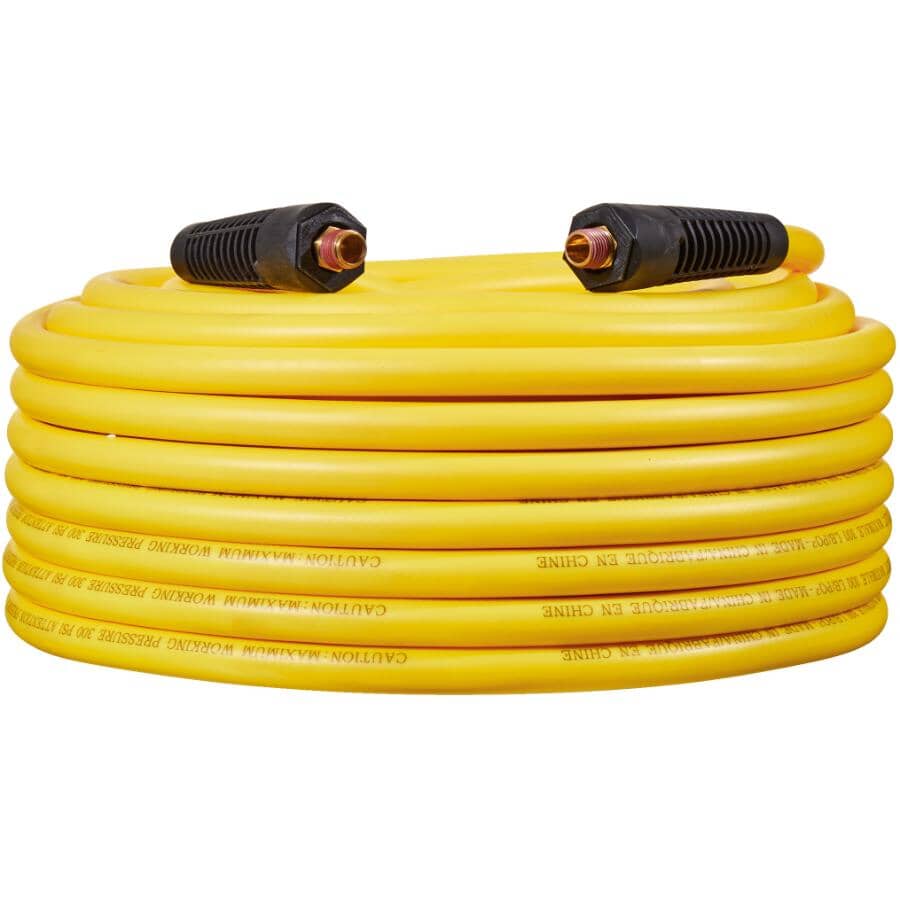 3/8" x 100' x 1/4" Male National Pipe Thread Hybrid Air Hose