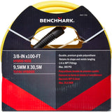 3/8" x 100' x 1/4" Male National Pipe Thread Hybrid Air Hose