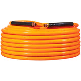 3/8" x 100' x 1/4" National Pipe Thread Orange PVC Air Hose